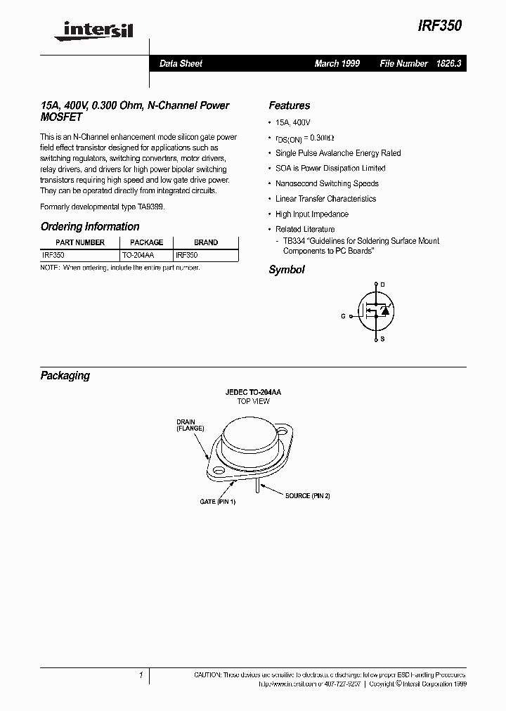 IRF350_248479.PDF Datasheet