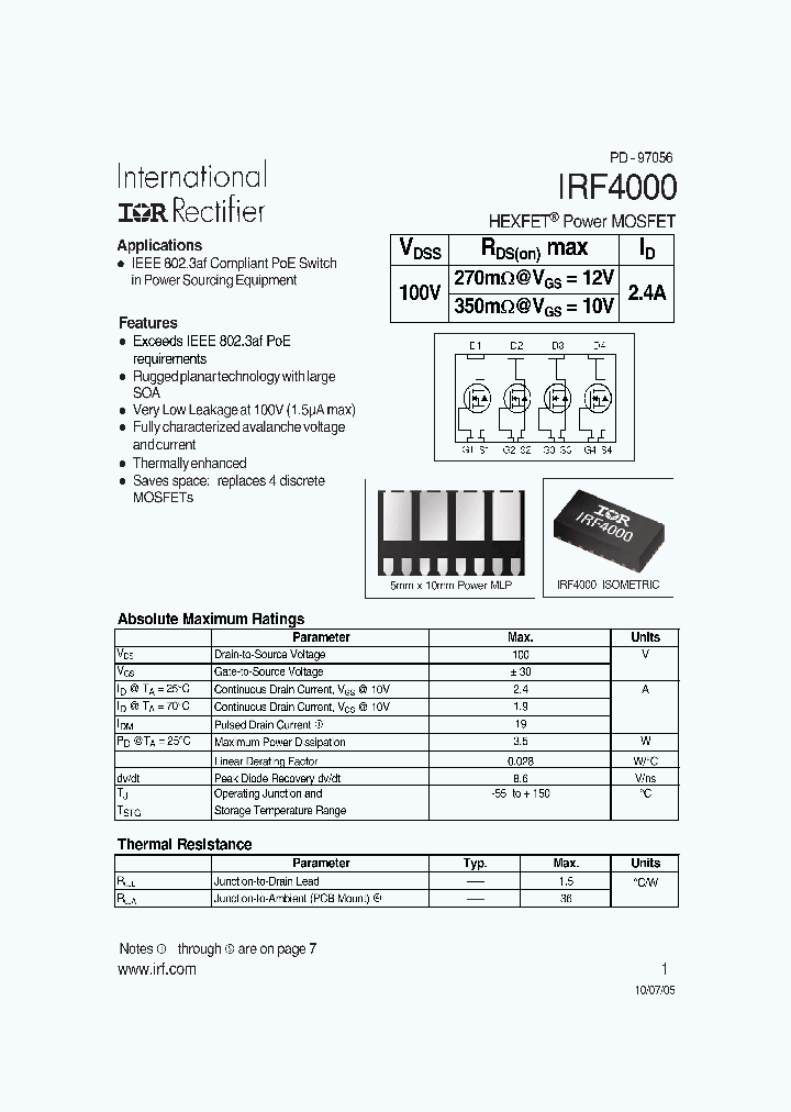 IRF4000_242107.PDF Datasheet