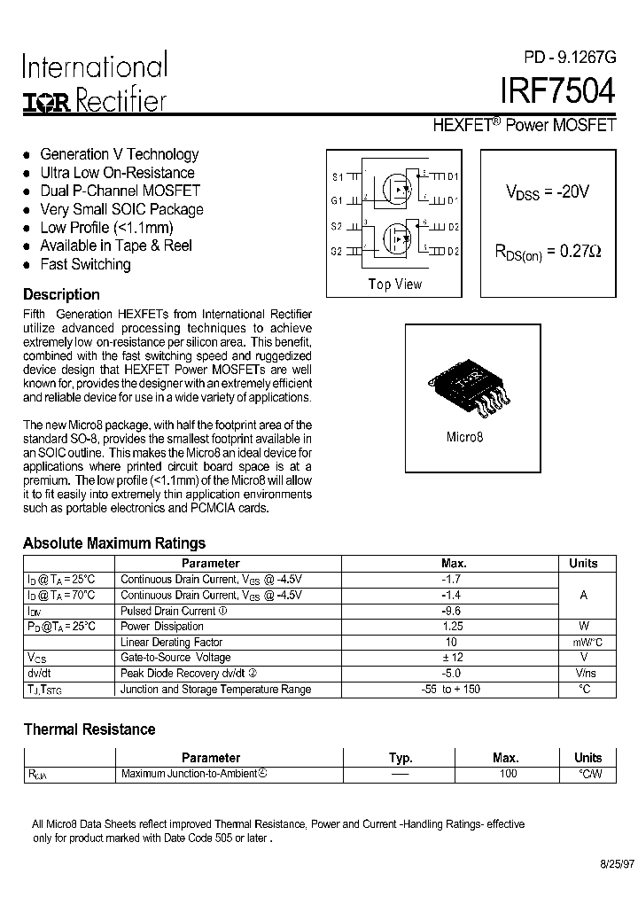 IRF7504_234717.PDF Datasheet