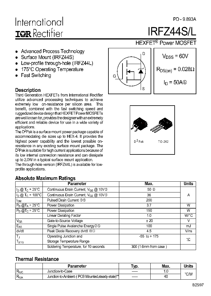 IRFZ44S_258743.PDF Datasheet