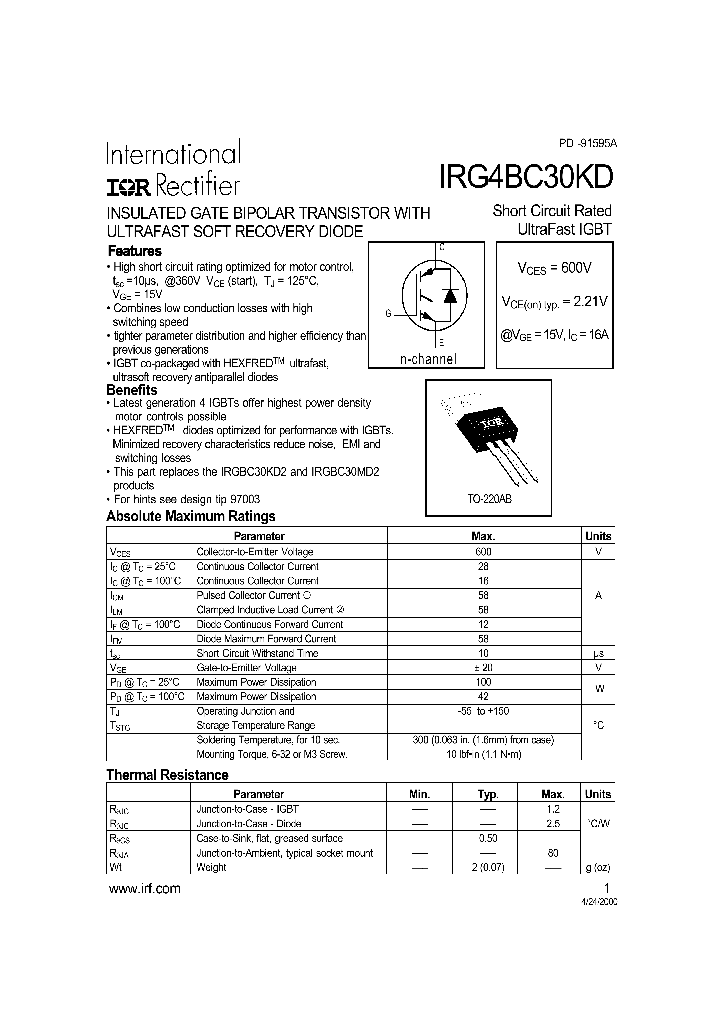 IRG4BC30KD_239509.PDF Datasheet