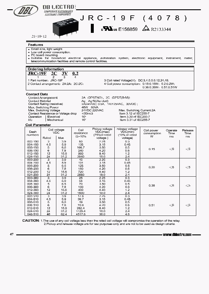 JRC-19F_219908.PDF Datasheet