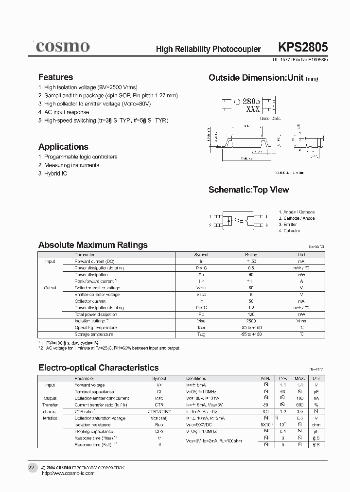 KPS2805_264935.PDF Datasheet