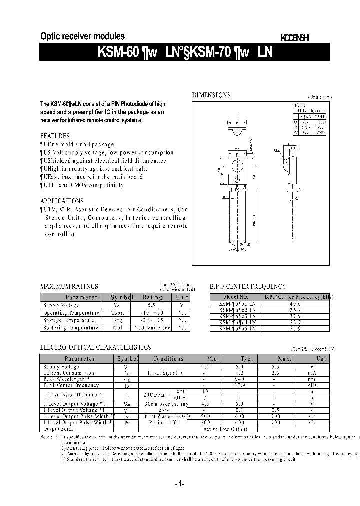 KSM-603LN_239260.PDF Datasheet