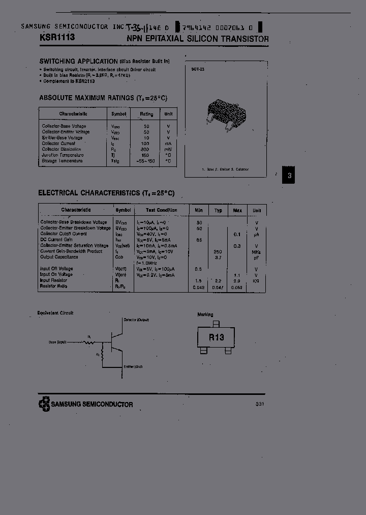 KSR1113_253380.PDF Datasheet