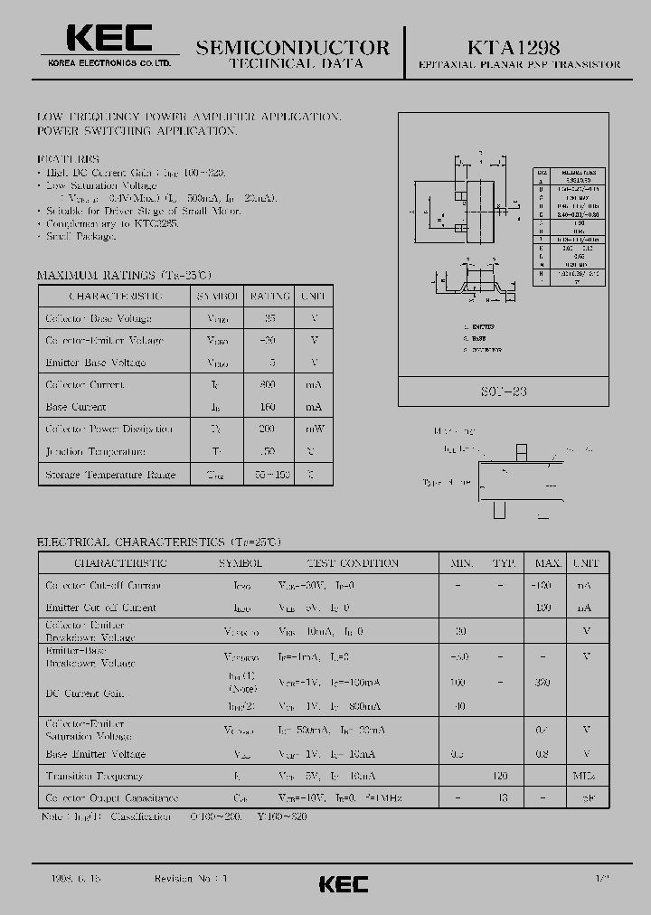 KTA1298_257655.PDF Datasheet