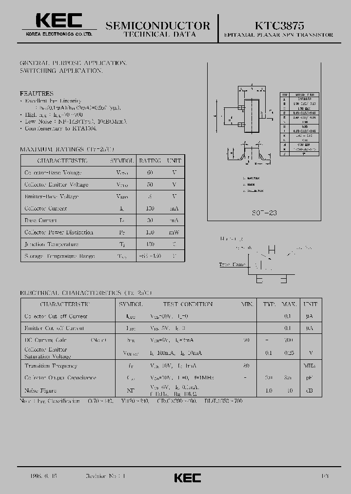 KTC3875_250456.PDF Datasheet