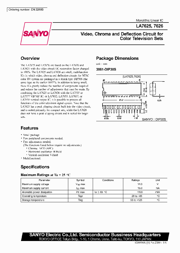 LA7625_248361.PDF Datasheet