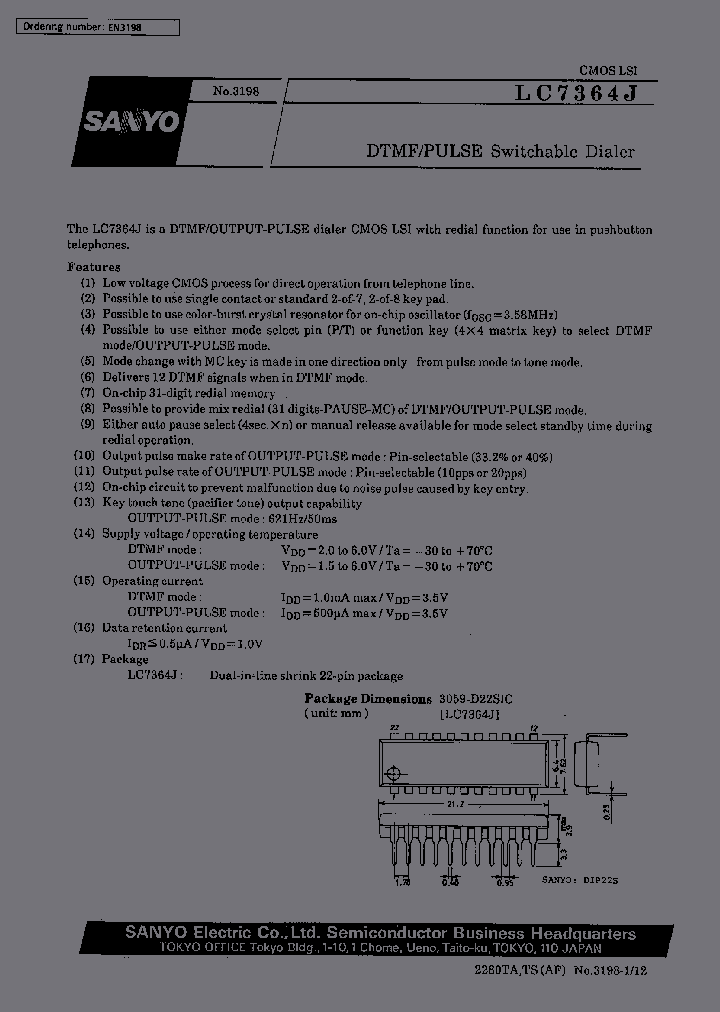 LC7364_258964.PDF Datasheet