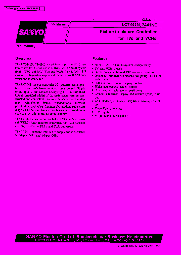 LC7441_215703.PDF Datasheet