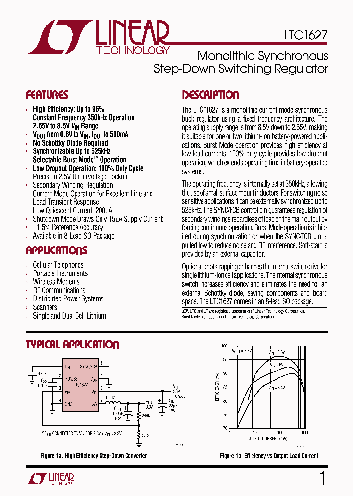 LTC1627IS8_225251.PDF Datasheet