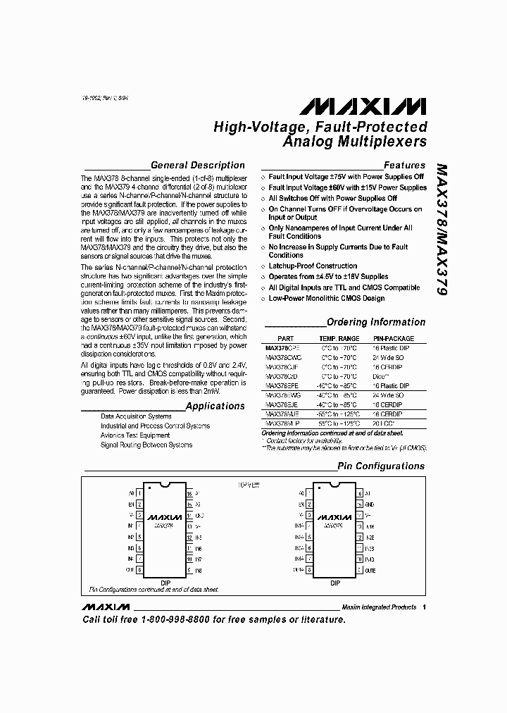 MAX378_269438.PDF Datasheet