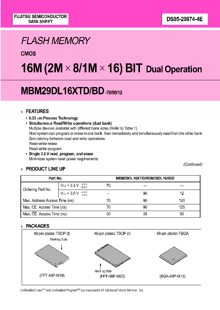 MBM29DL161BD_215754.PDF Datasheet