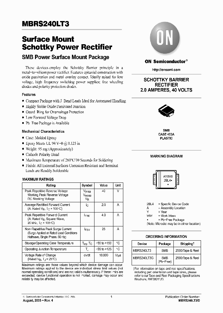 MBRS240LT3_266487.PDF Datasheet