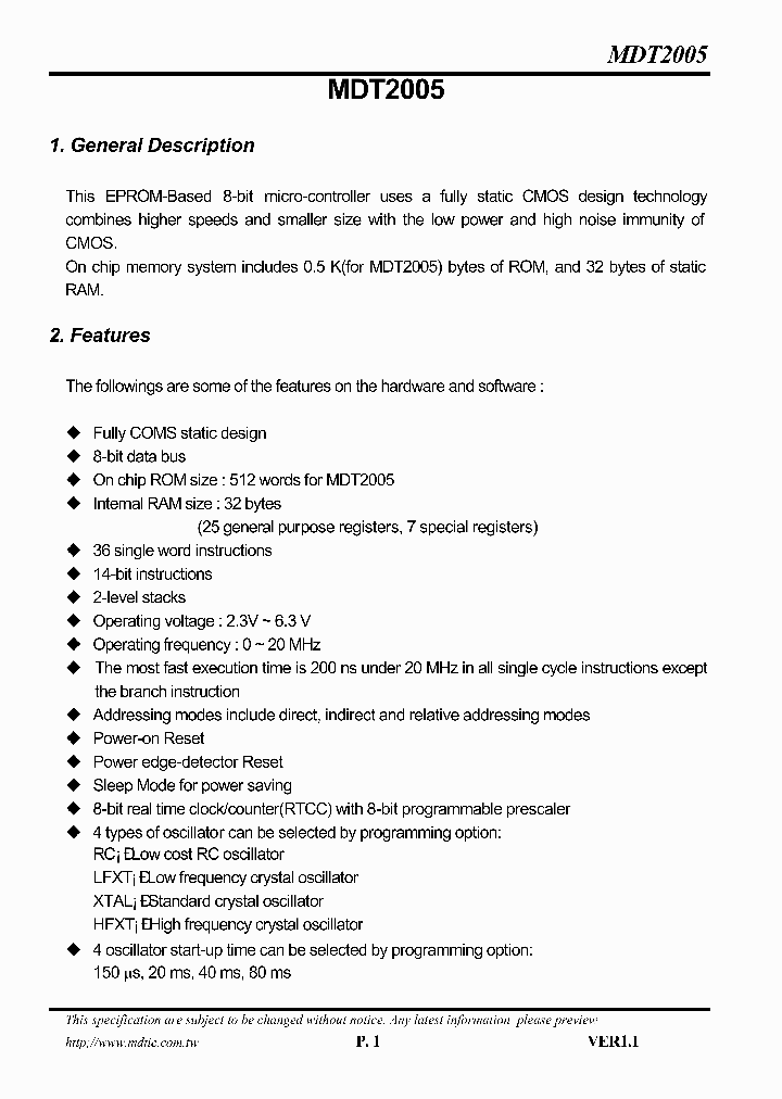MDT2005_230037.PDF Datasheet