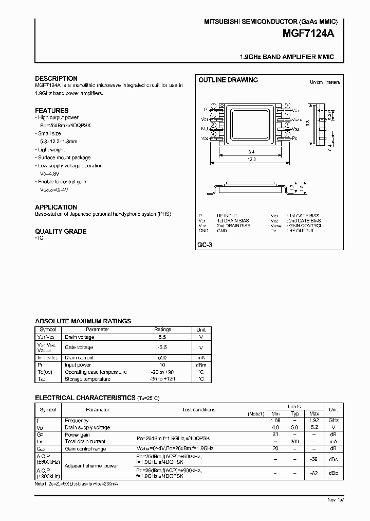 MGF7124A_219439.PDF Datasheet