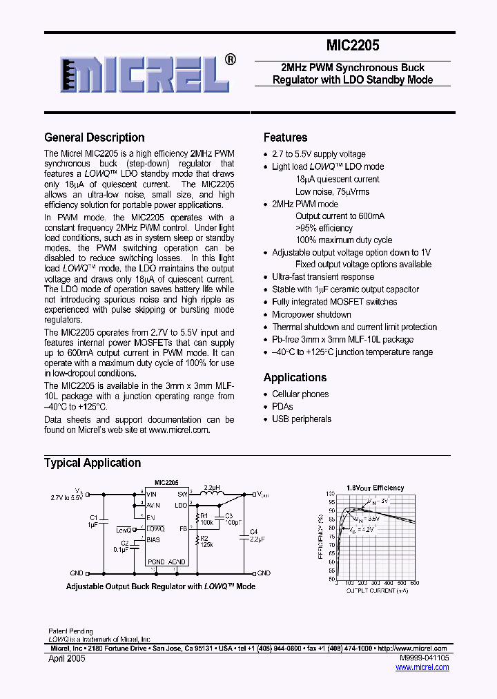 MIC2205_240274.PDF Datasheet