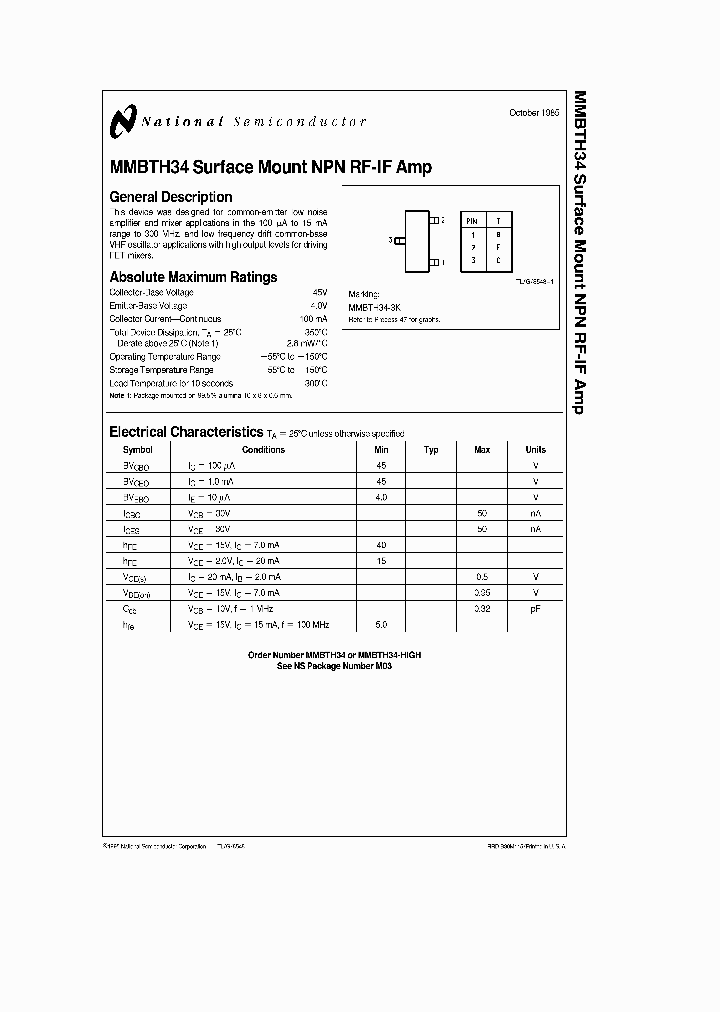 MMBTH34_252149.PDF Datasheet
