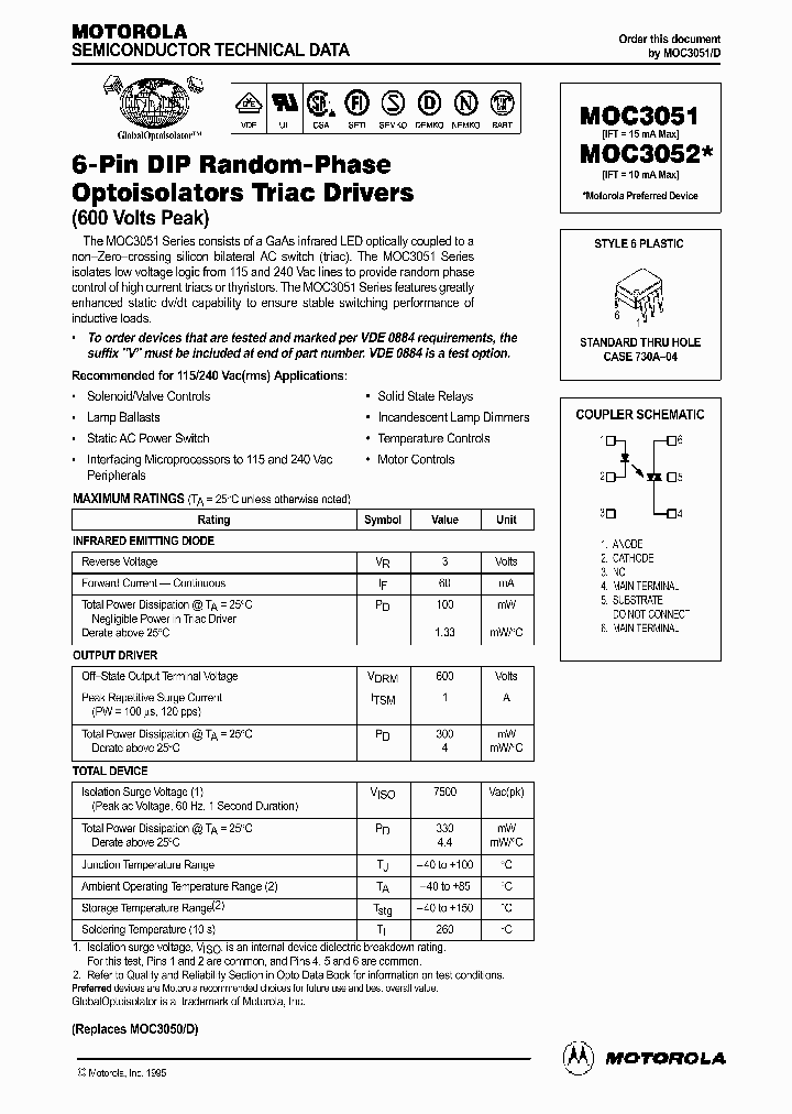MOC3052_248891.PDF Datasheet
