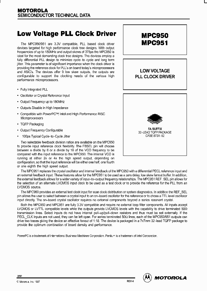 MPC951_244578.PDF Datasheet
