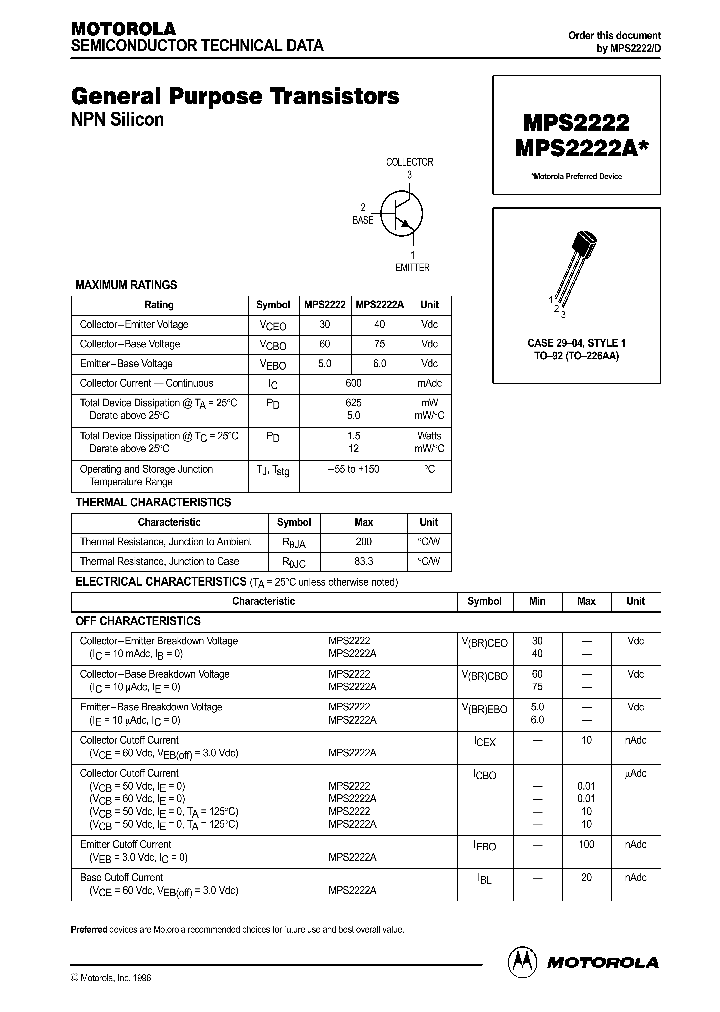 MPS2222_230626.PDF Datasheet