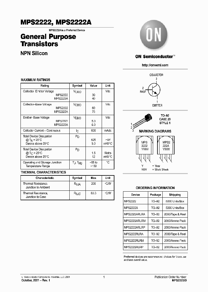 MPS2222_247862.PDF Datasheet