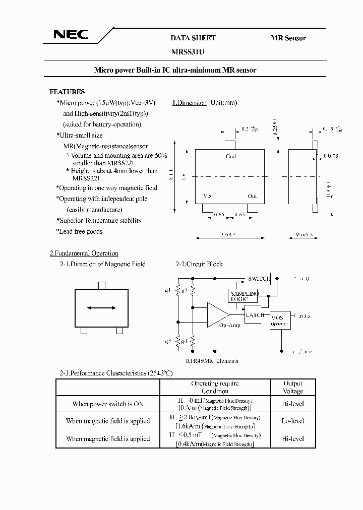 MRSS31U_237213.PDF Datasheet