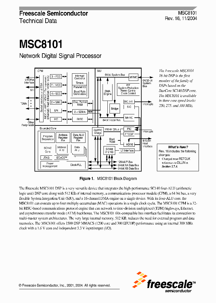 MSC8101_227758.PDF Datasheet
