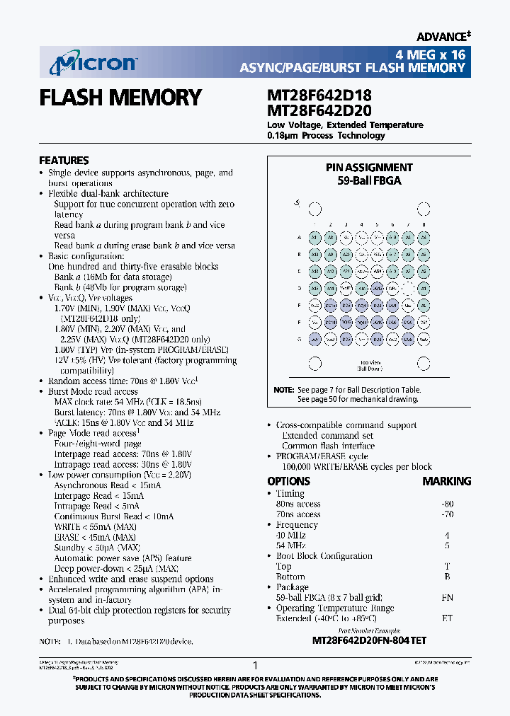 MT28F642D18_256558.PDF Datasheet