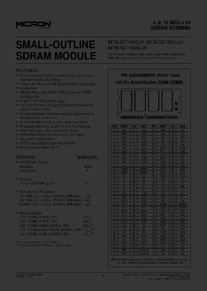 MT8LSDT1664_219987.PDF Datasheet