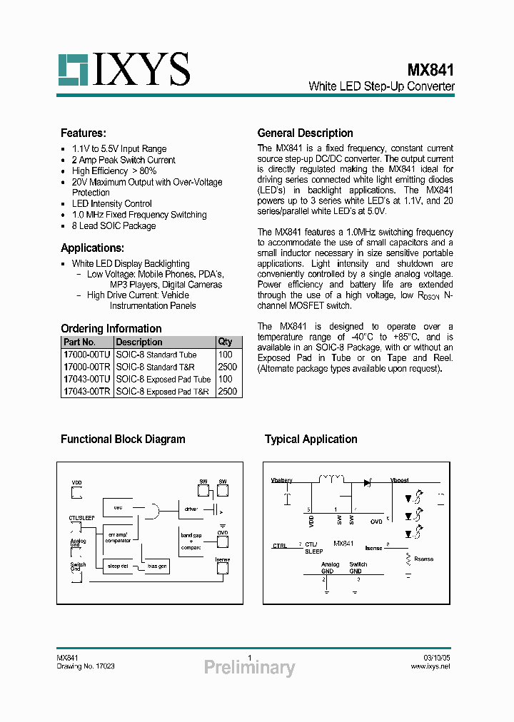 MX841_239181.PDF Datasheet