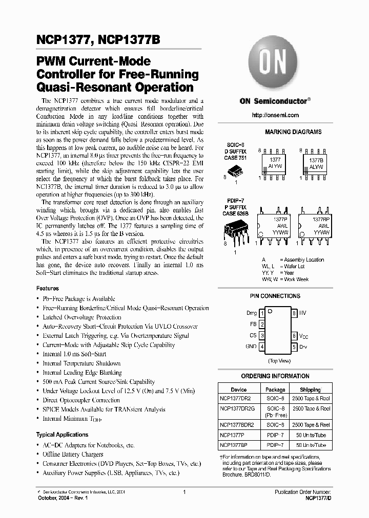 NCP1377_256175.PDF Datasheet