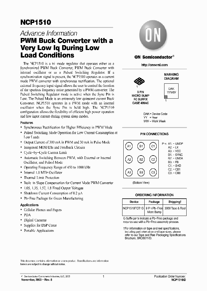 NCP1510_239265.PDF Datasheet