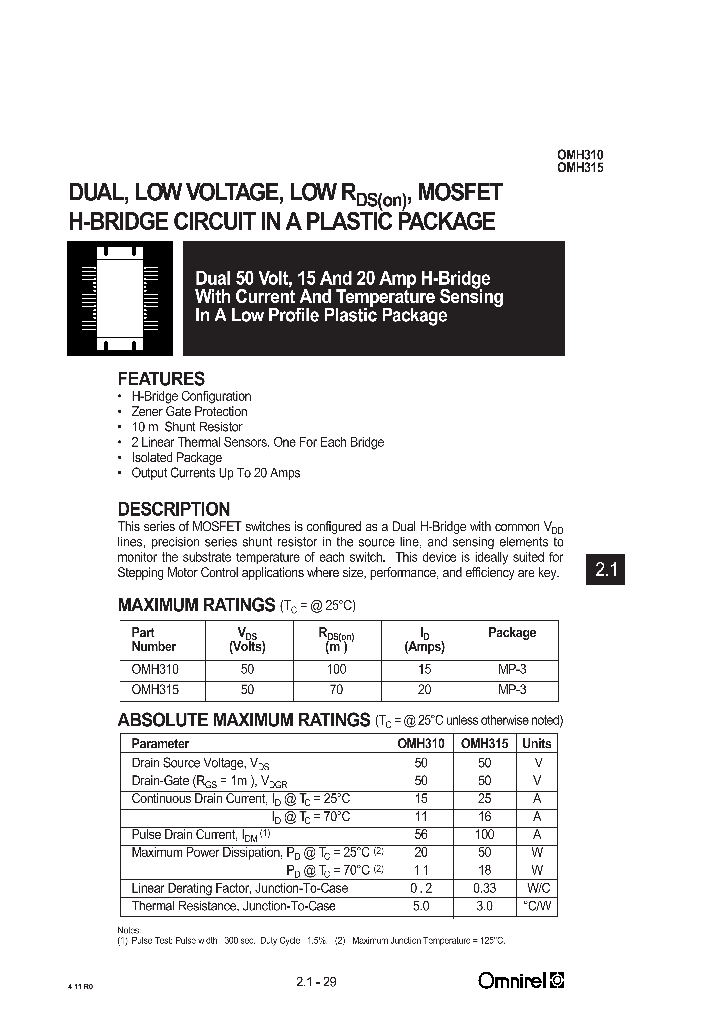OMH310_224382.PDF Datasheet
