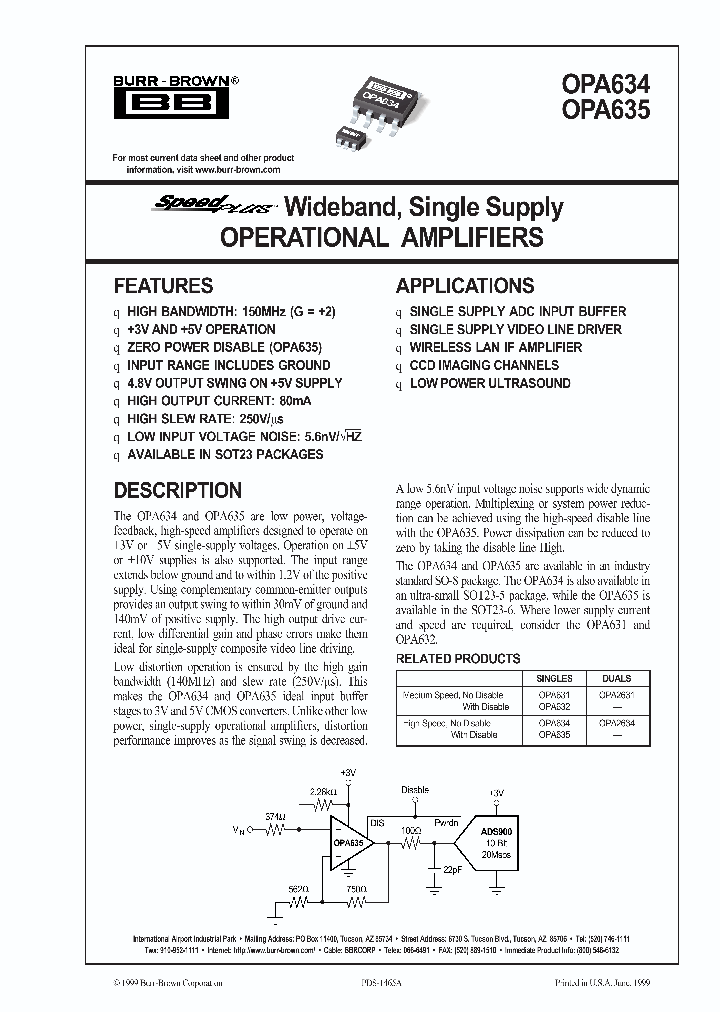 OPA635U_220013.PDF Datasheet