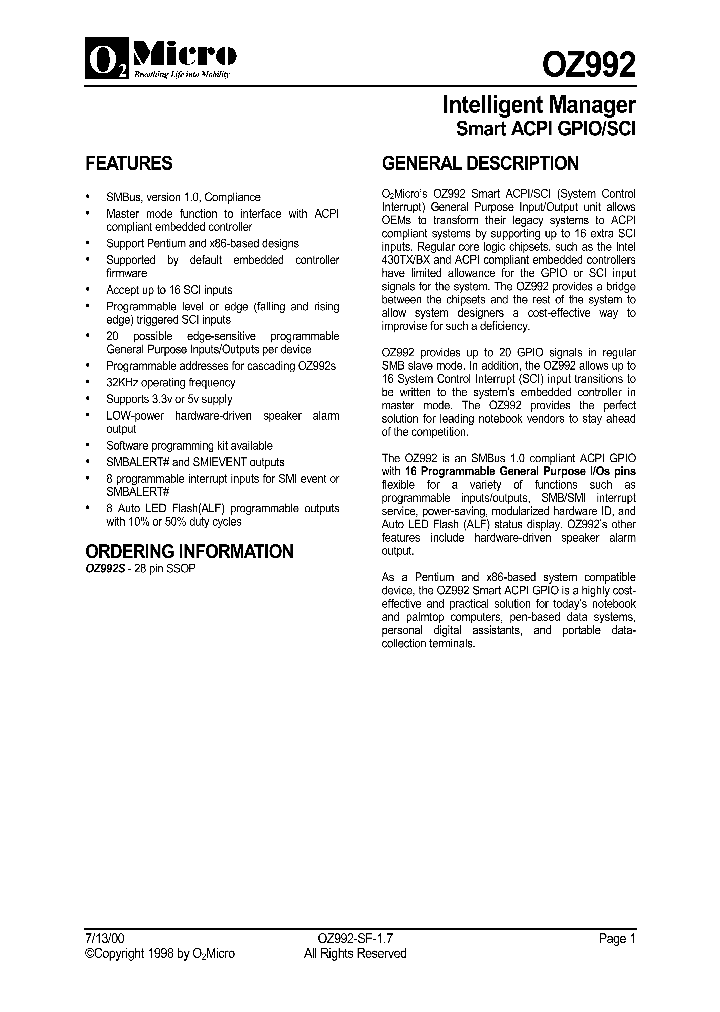 OZ992_238398.PDF Datasheet