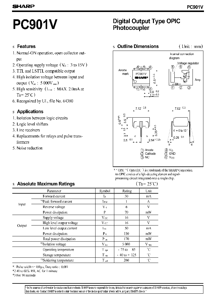 PC901_234305.PDF Datasheet