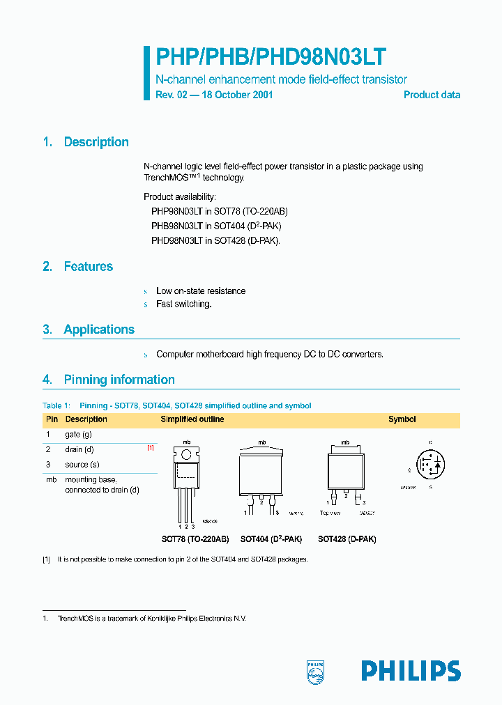 PHD98N03LT_221536.PDF Datasheet