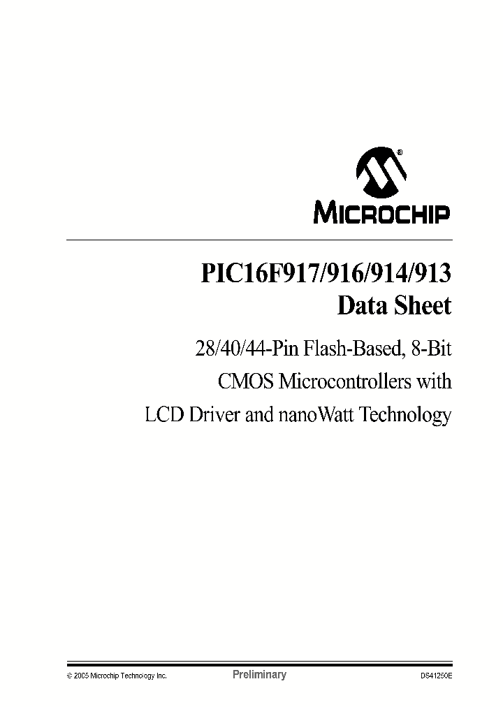 PIC16F917_257306.PDF Datasheet