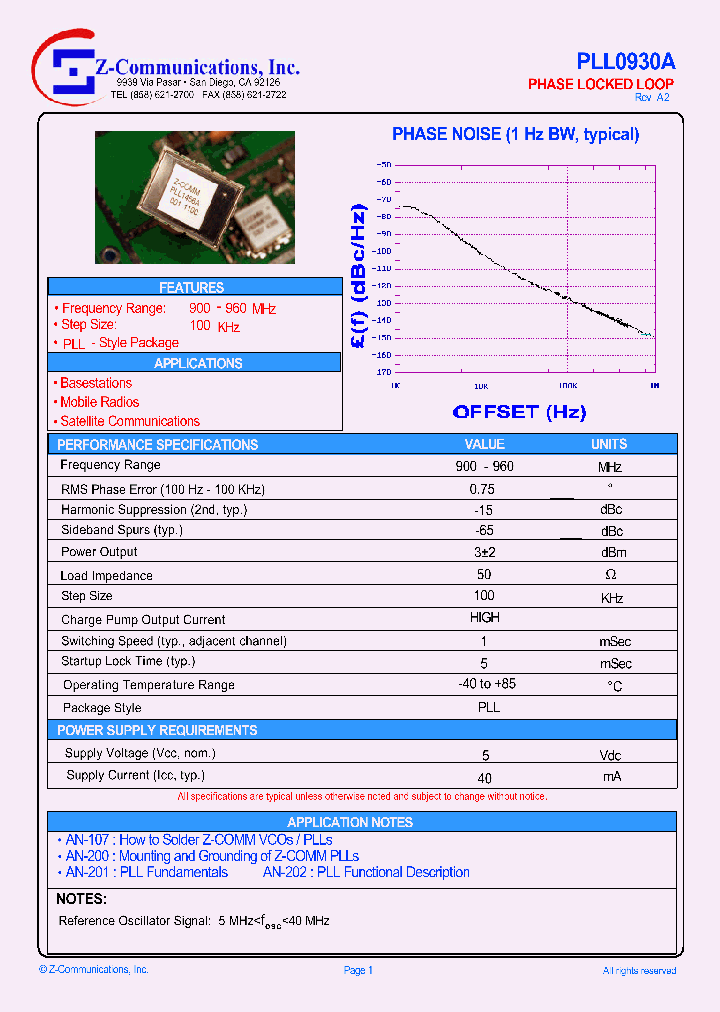 PLL0930A_219002.PDF Datasheet