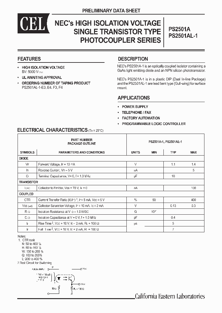 PS2501A_253186.PDF Datasheet