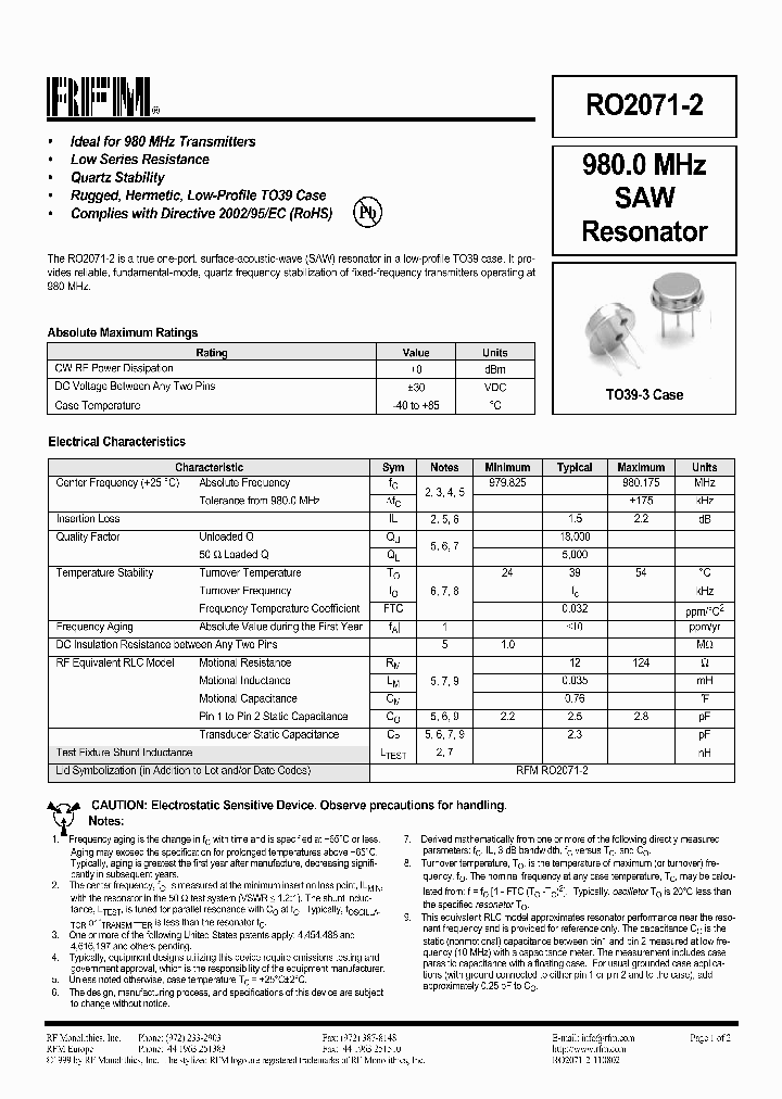 RO2071-2_267706.PDF Datasheet