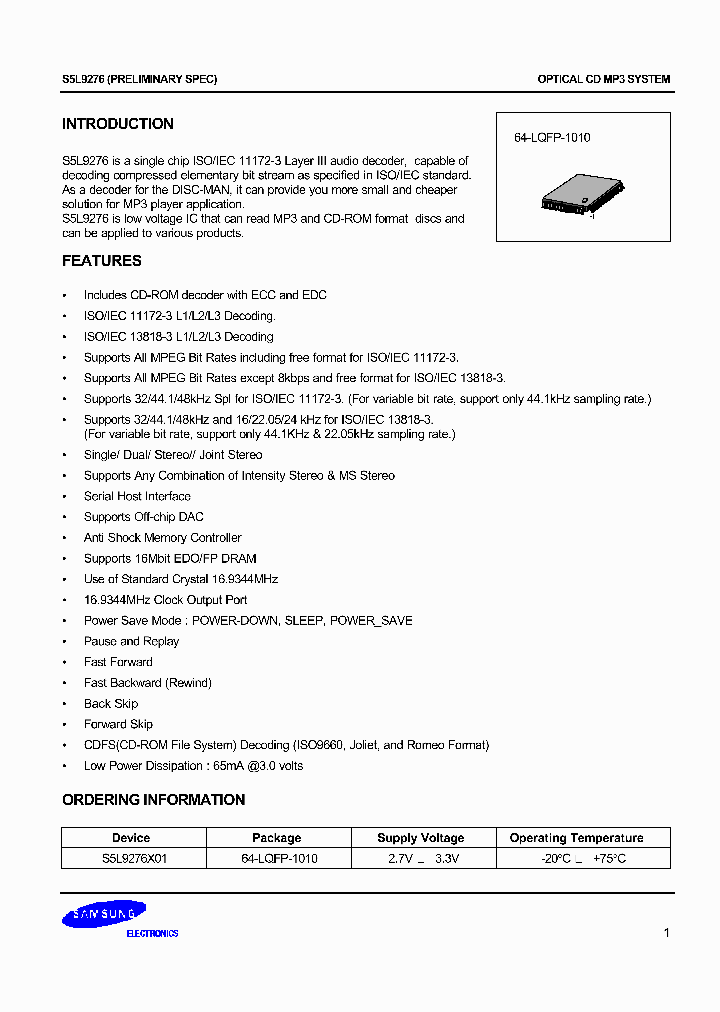 S5L9276_204877.PDF Datasheet