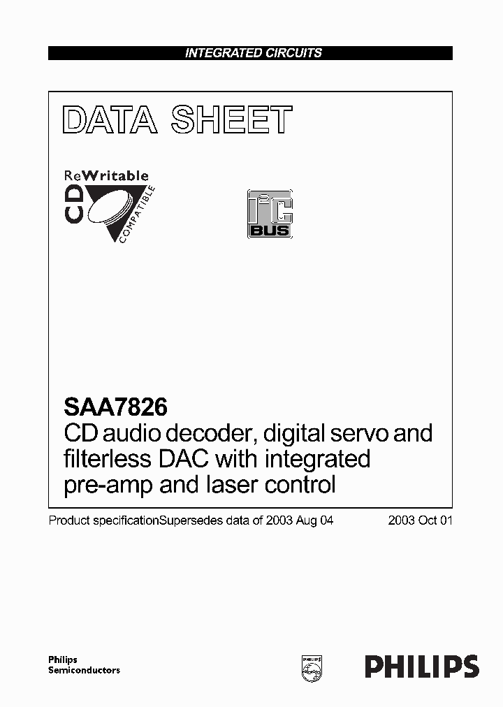 SAA7826_230796.PDF Datasheet
