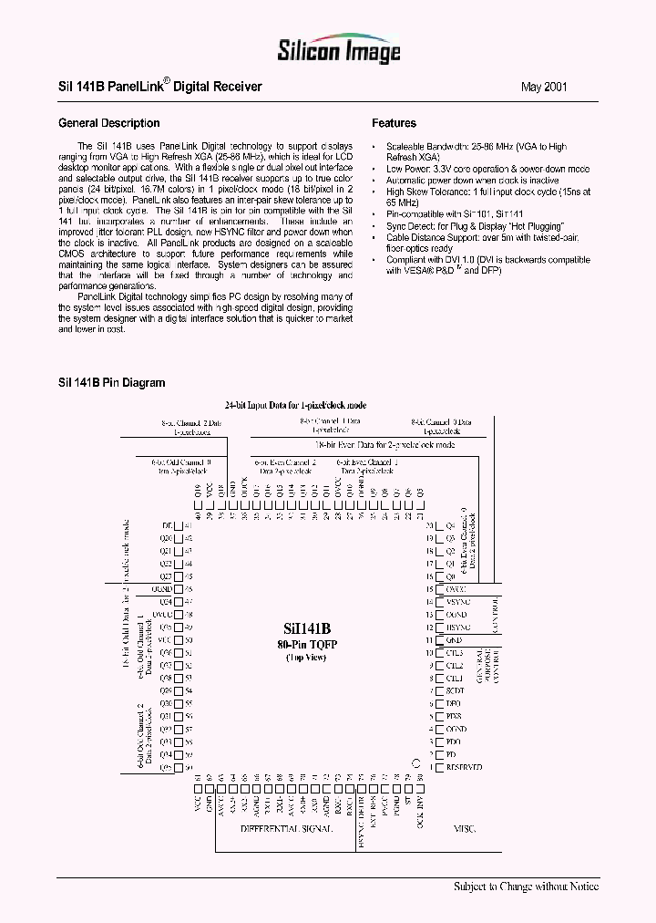 SII141_205309.PDF Datasheet