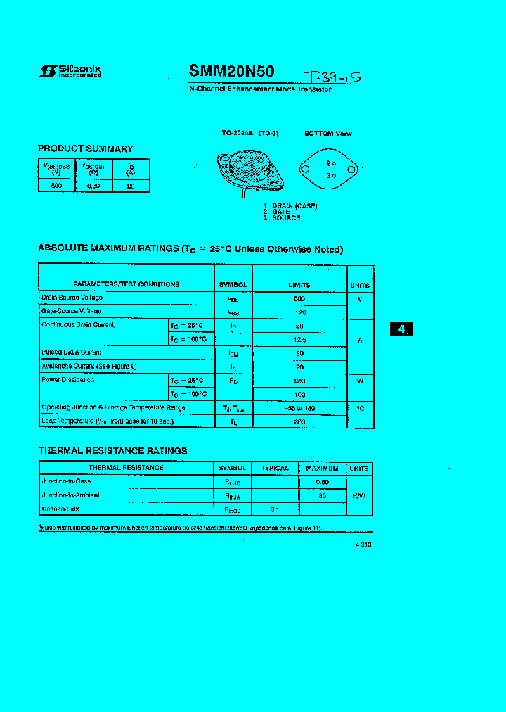 SMM20N50_235158.PDF Datasheet