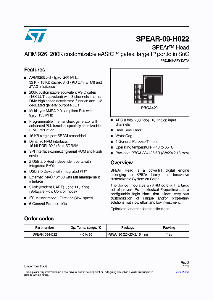 SPEAR-09-H022_239171.PDF Datasheet