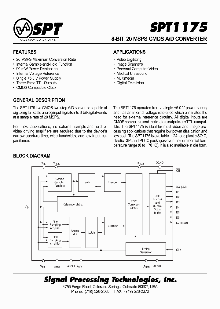 SPT1175ACU_264481.PDF Datasheet