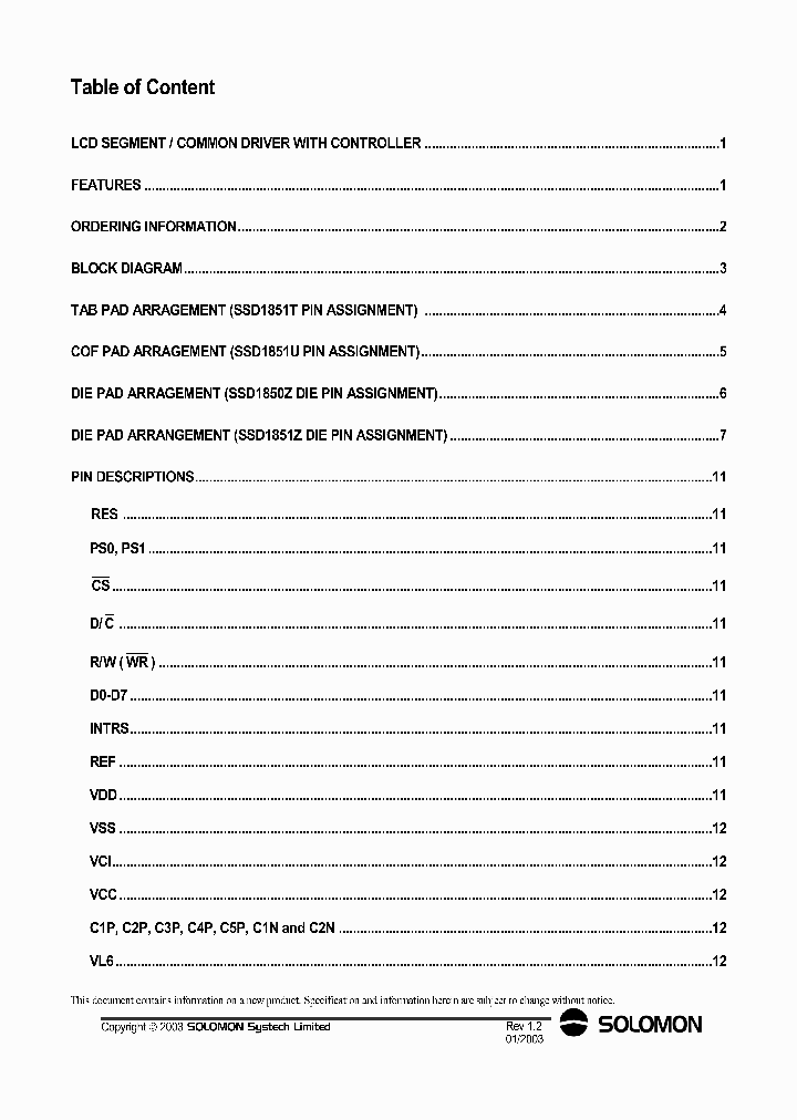 SSD1851_255184.PDF Datasheet