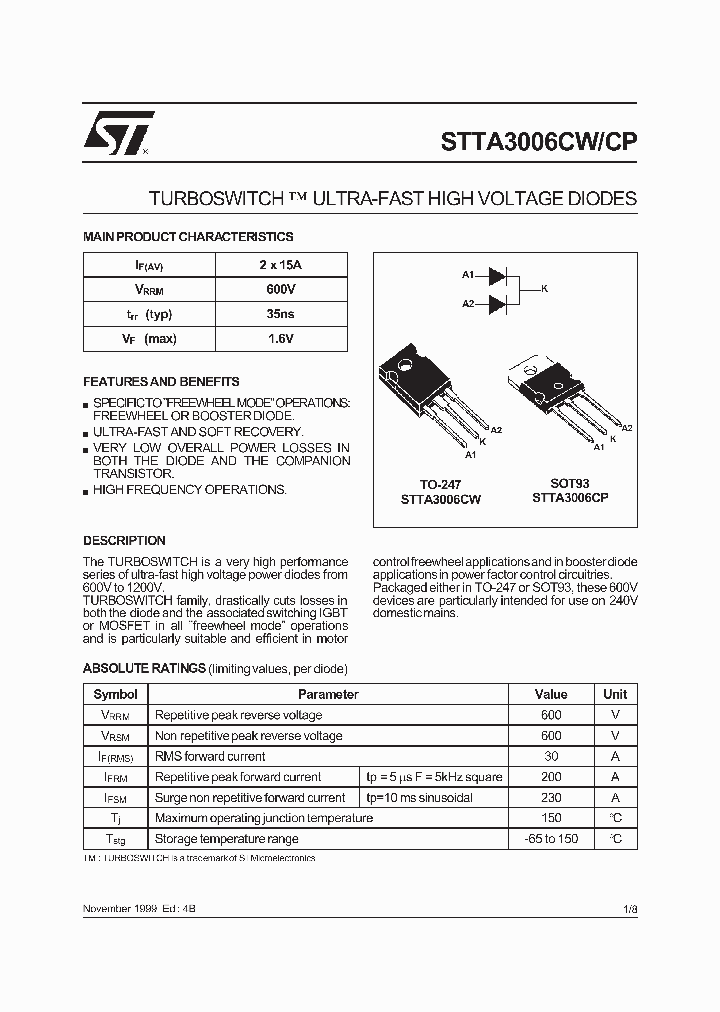 STTA3006CP_249994.PDF Datasheet